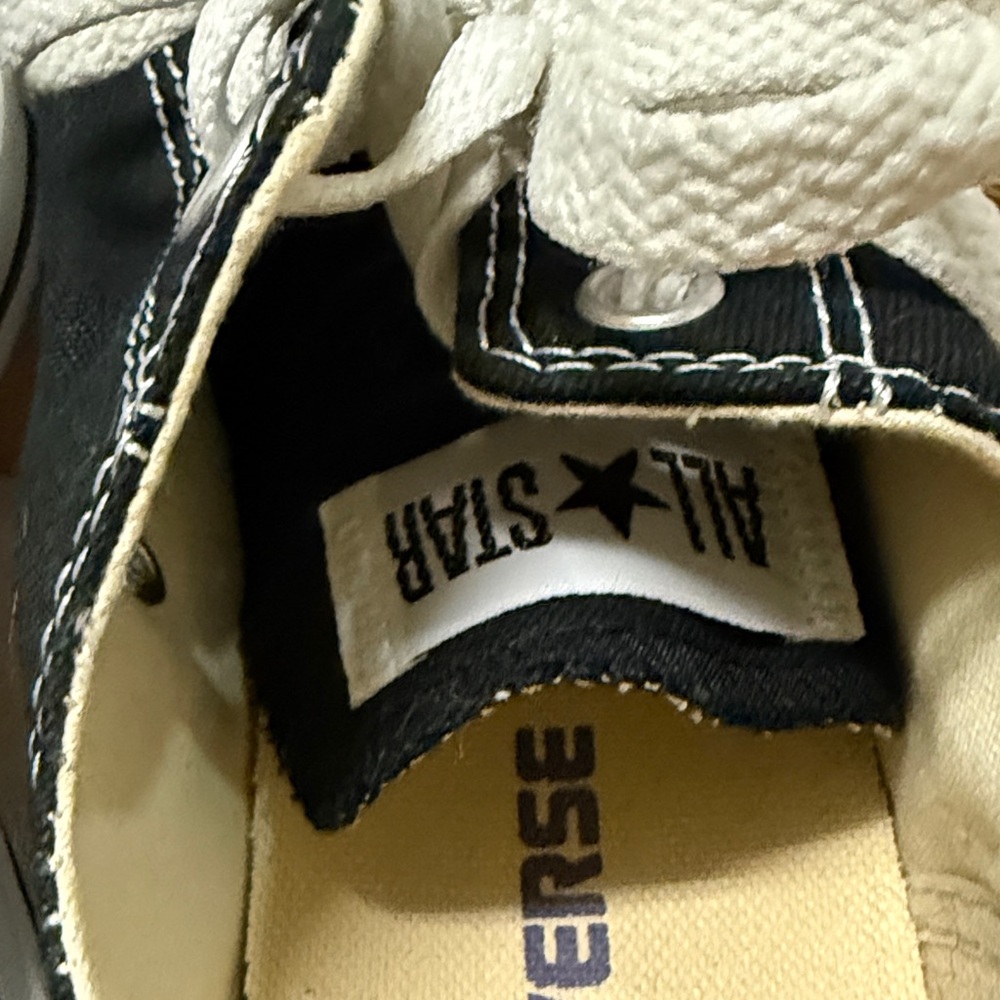 Converse All Star Black & White Canvas Low-Top Sneakers Women’s 8 Mens 6 - Picture 6 of 14